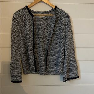 LOFT Blue Open-Front Jacket